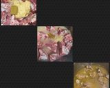 A picture of step 1 of Mutton white khurdi😋.