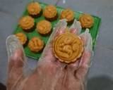 Bánh trung thu nhân đậu xanh bước làm 4 hình