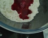 A picture of step 3 of Soya granules stuffing Beetroot Momos.