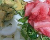 A picture of step 2 of Avocado and watermelon salad.