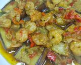 Foto langkah ke 4 dari resep Terong Udang Pedas.