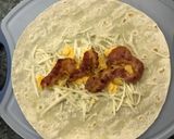 Reggeli / Tojásos-sajtos tortilla bacon-nel recept fázis 2 fotója