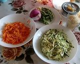 Une image de l'étape 1 de Riz aux Légumes Sautés.