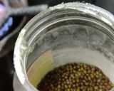 A picture of step 1 of Green moong dal,yellow spited moong dal dosa chutney.