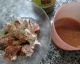 Foto del paso 2 de la receta Brochetas de cerdo y trozos de pan crujiente (para dieta)