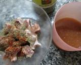 Foto del paso 2 de la receta: Brochetas de cerdo y trozos de pan crujiente (para dieta)