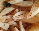 A picture of step 3 of French fries with twist.