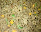 A picture of step 2 of Samosa filling.