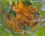 Foto del paso 4 de la receta: Bowl de Vino Rosé, Durazno y Albahaca