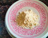 A picture of step 3 of Dry Jackfruit sabzi with gram flour.