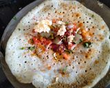 A picture of step 2 of Jini dosa - A popular street of Mumbai.