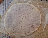 A picture of step 8 of Puran Poli.