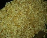 A picture of step 3 of Chura ka bhunja.