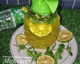 A picture of step 5 of LEMON soda drink 😍.