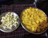 A picture of step 1 of Mango juice.