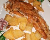 Foto del paso 7 de la receta: Papas con pescado y salsa de morrón