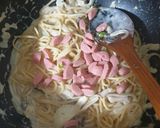 Foto langkah ke 5 dari resep Spagheti Krim.