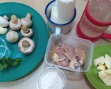 Foto langkah ke 1 dari resep Sup Krim Ayam Jamur.