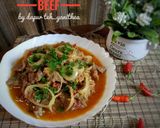 Foto langkah ke 6 dari resep Spicy Beef AKA Tumis Daging Seuhah 😆.