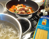 Foto del paso 1 de la receta: Espaguetis Atún Tomates y Albahaca