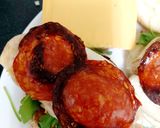 A picture of step 6 of My Steamed Chicken & Chorizo Burger Bun.