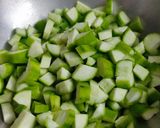 A picture of step 2 of Sponge gourd (galka) curry.