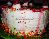 A picture of step 4 of White Forest Cake.