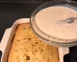 A picture of step 5 of Tres leches.