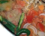 A picture of step 2 of Methi Matar pulaw.