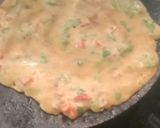 A picture of step 3 of Flak seeds veg chilla.