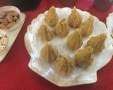A picture of step 2 of Besan modak.