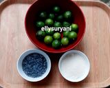 Foto langkah ke 1 dari resep Jus Segar Jeruk Kalamansi plus Selasih.