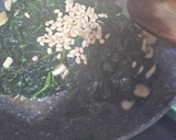 Foto del paso 6 de la receta: Bacalao Skrey con espinacas y muselina de ajo 💖💖💖💖