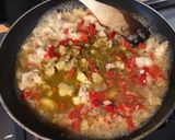 Une image de l'étape 12 de Diable de courge sucrine farcie morue,poivron,oignon au bouillon de curry.