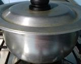 A picture of step 2 of Aalu Gosht.