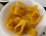 A picture of step 1 of Turon (Banana Lumpia with Caramel).