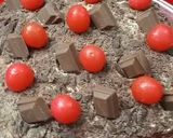 A picture of step 13 of New Year chocolate Cake 2023.