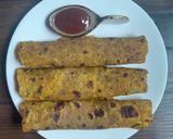 A picture of step 5 of Kaddu paratha(pumpkin).