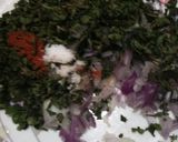A picture of step 2 of Dhaniya ki kachori.