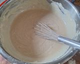 Une image de l'étape 2 de Tarte fromage blanc marron.