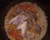 A picture of step 3 of Fish 🐟 and Plantain Sauce with white rice.
