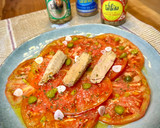 Foto del paso 5 de la receta: Carpaccio de tomate con Melva canutera