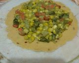 A picture of step 14 of Double Decker Makke Di Roti.