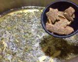 A picture of step 1 of Kashmiri tea.