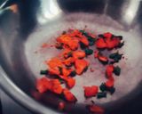 A picture of step 2 of Healthy tasty nutritious zero oil vegetable fried rice.