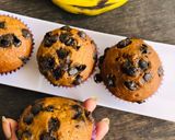 A picture of step 8 of Banana chocolate muffins.