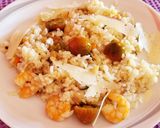 Foto del paso 12 de la receta: Risotto con champiñones, bacon y langostinos