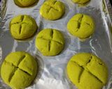 A picture of step 6 of Milkmaid green tea butter cookies.