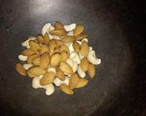 A picture of step 1 of Dates and dryfruits roll.