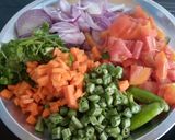 வெஜிடபிள் பிரியாணி ரெசிபி ஸ்டேப் 1 புகைப்படம்